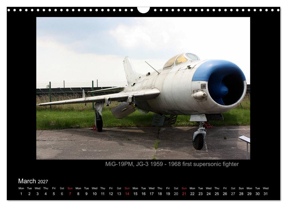 Airplanes and Helicopters of NVA 1957 - 1991 (CALVENDO Monthly Calendar 2027)