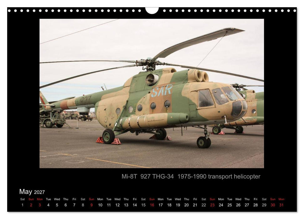 Airplanes and Helicopters of NVA 1957 - 1991 (CALVENDO Monthly Calendar 2027)