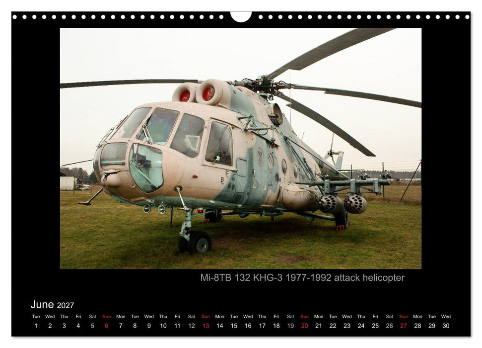 Airplanes and Helicopters of NVA 1957 - 1991 (CALVENDO Monthly Calendar 2027)