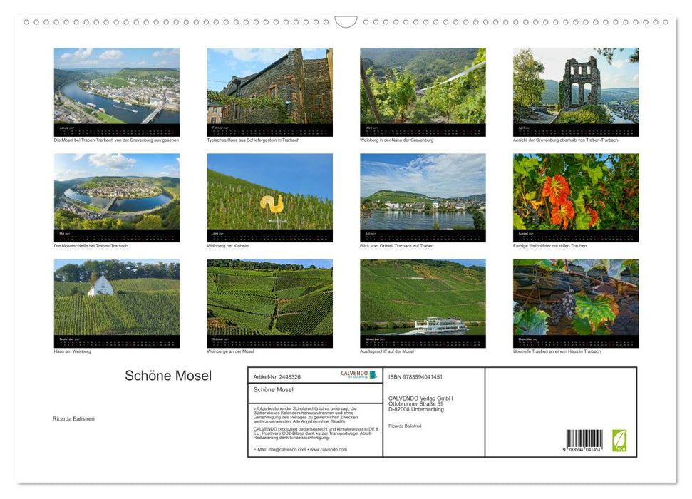Schöne Mosel (CALVENDO Wandkalender 2027)