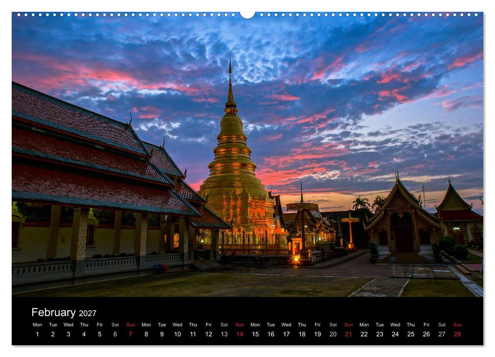 Monuments of Thailand 2027 (CALVENDO Premium-Calendar 2027)