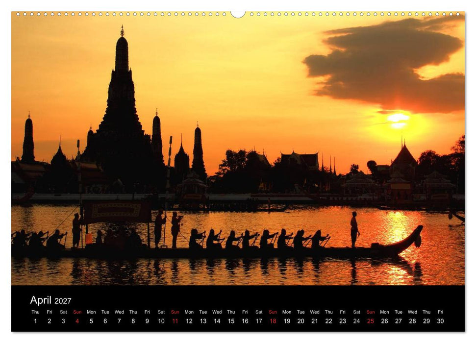 Monuments of Thailand 2027 (CALVENDO Premium-Calendar 2027)