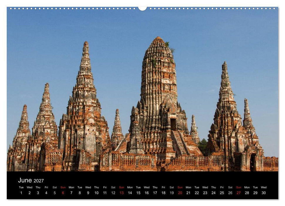 Monuments of Thailand 2027 (CALVENDO Premium-Calendar 2027)