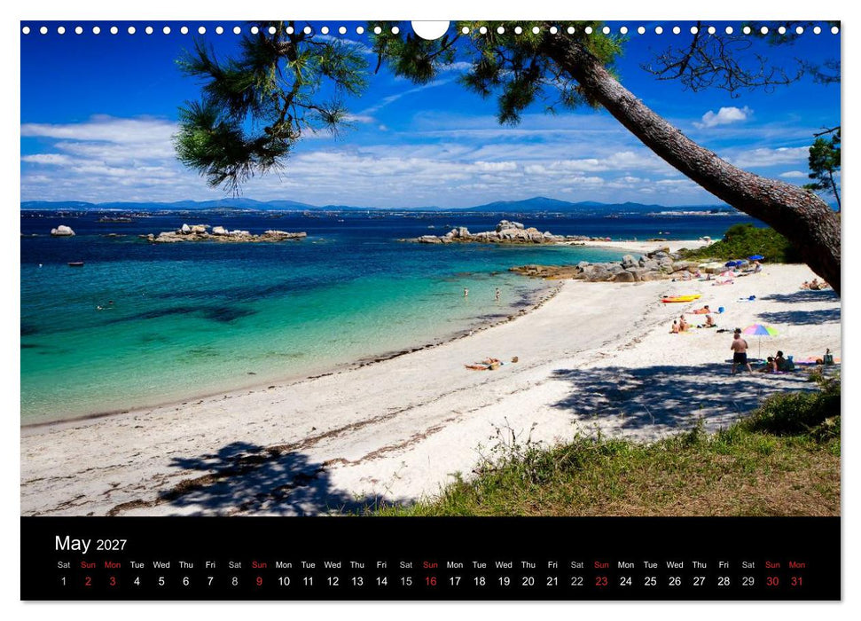 Beaches of Galicia (CALVENDO Monthly Calendar 2027)