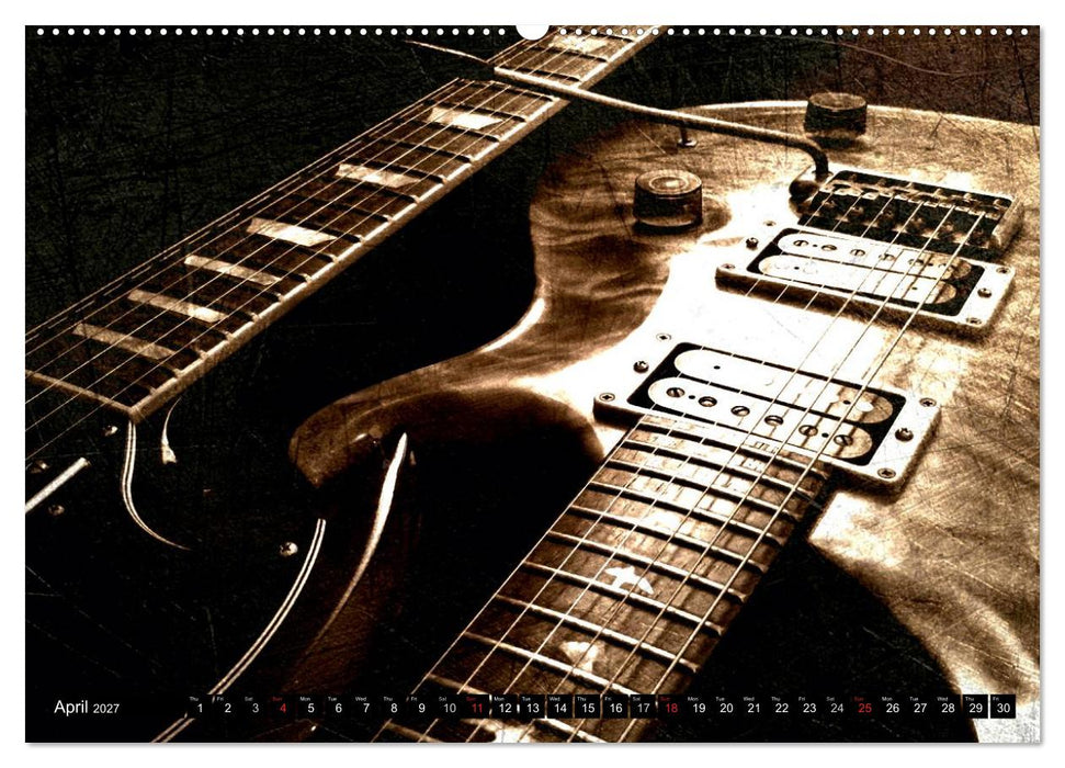 GUITARS Vintage Style (CALVENDO Premium-Calendar 2027)