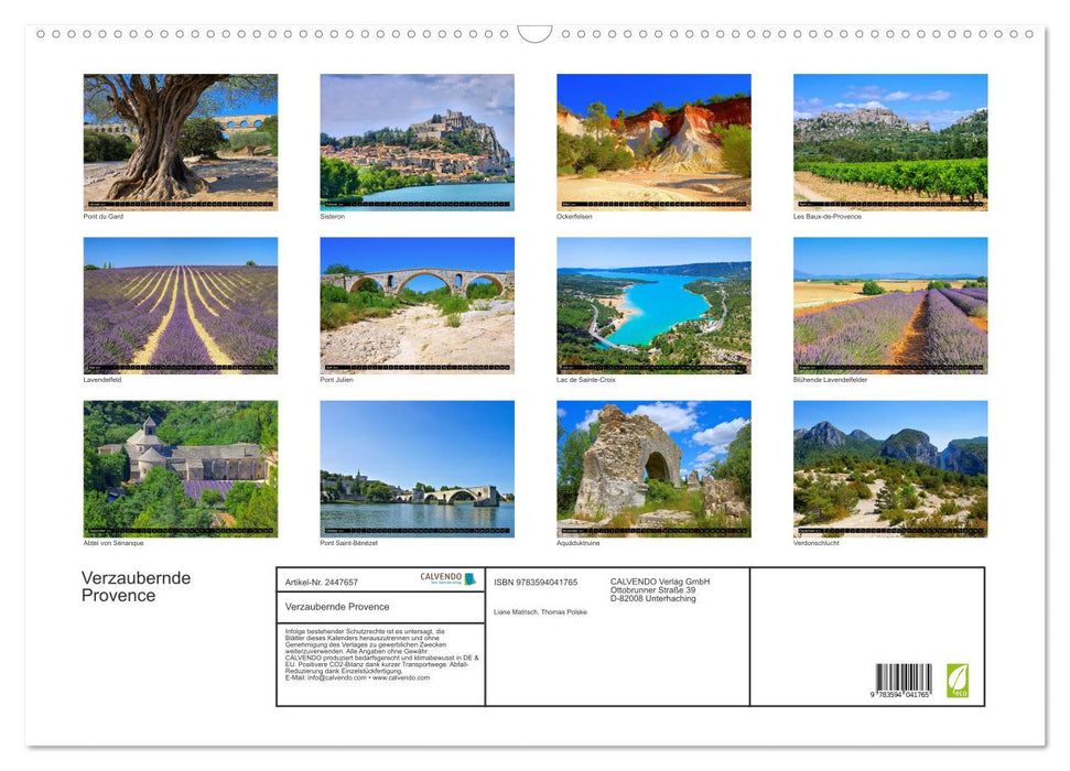 Verzaubernde Provence (CALVENDO Wandkalender 2027)