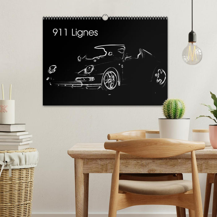 911 Lignes (CALVENDO Calendrier mensuel 2027)