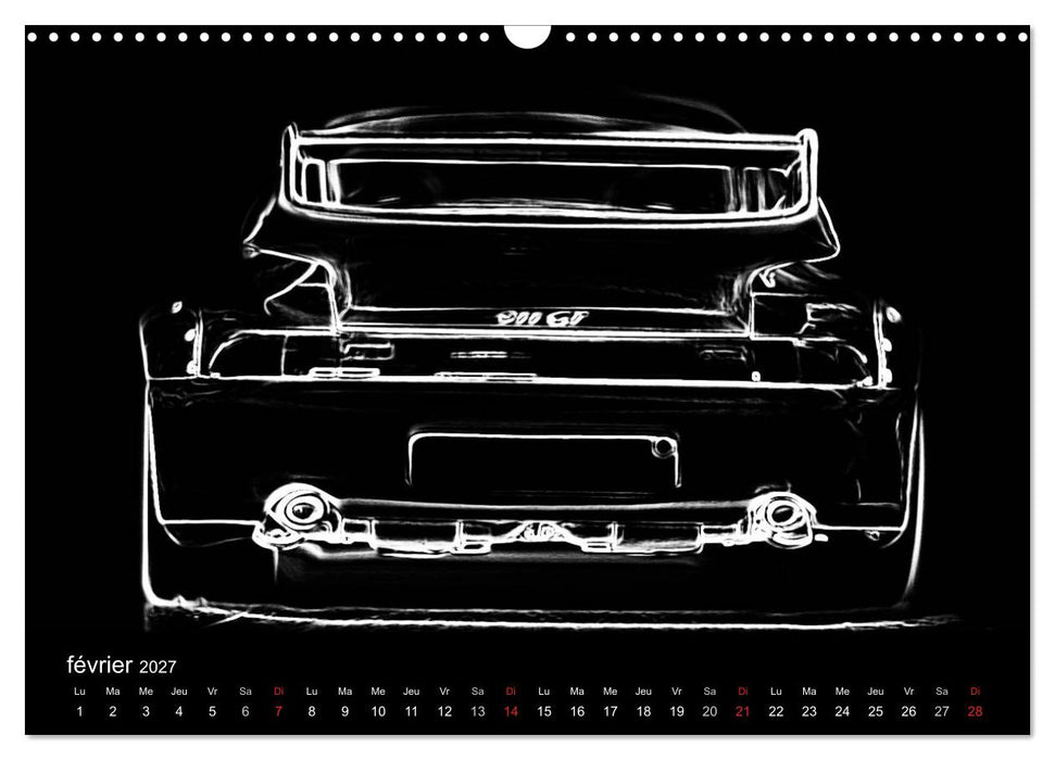 911 Lignes (CALVENDO Calendrier mensuel 2027)