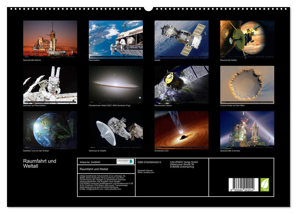 Raumfahrt und Weltall (CALVENDO Premium Wandkalender 2027)