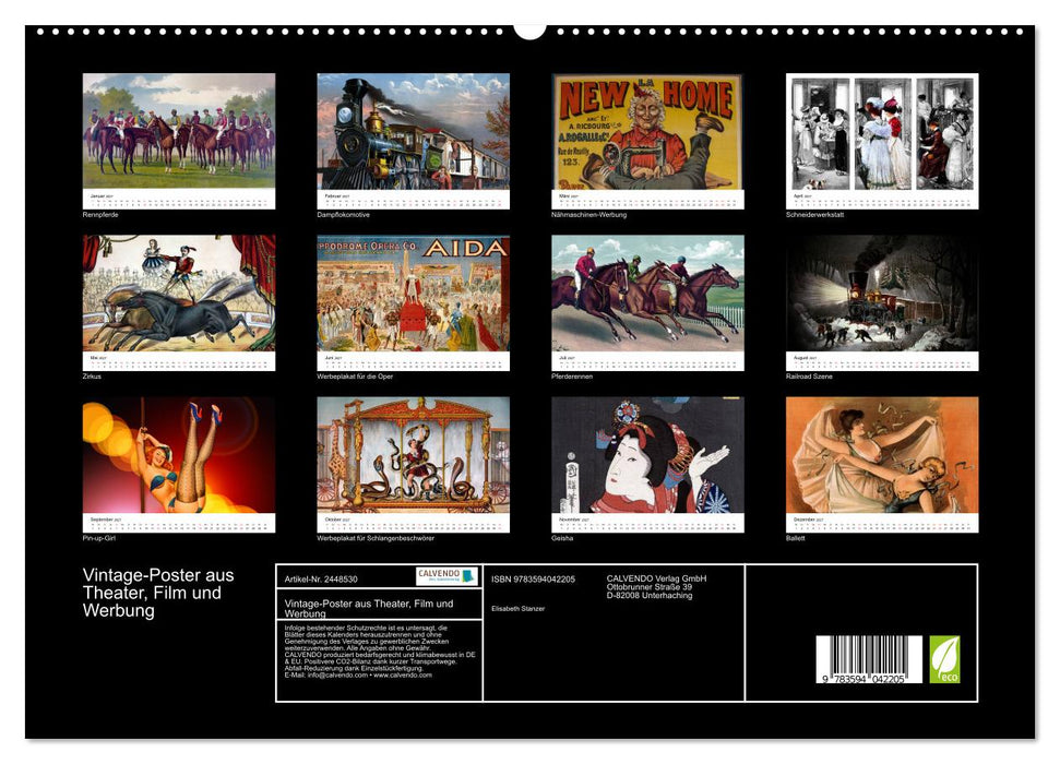 Vintage-Poster aus Theater, Film und Werbung (CALVENDO Premium Wandkalender 2027)