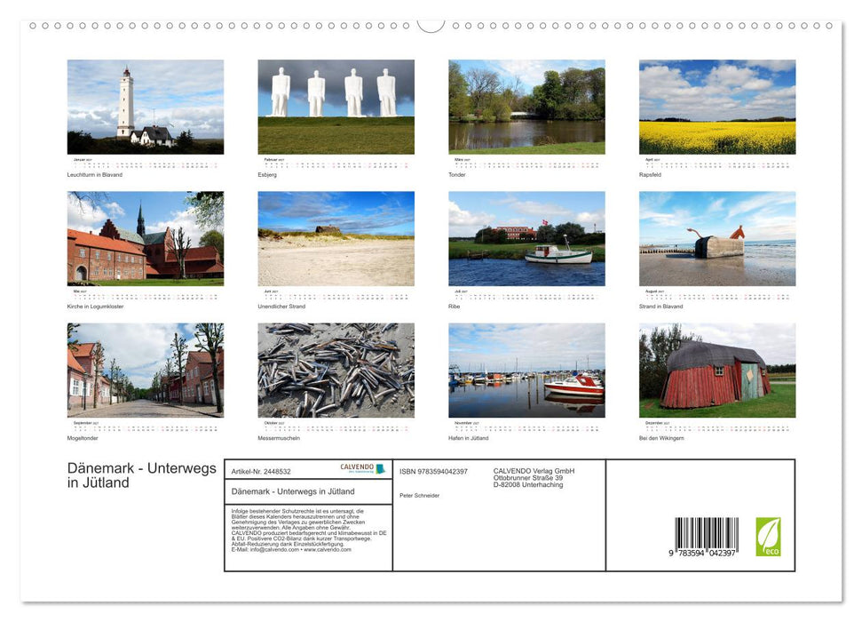 Dänemark - Unterwegs in Jütland (CALVENDO Premium Wandkalender 2027)