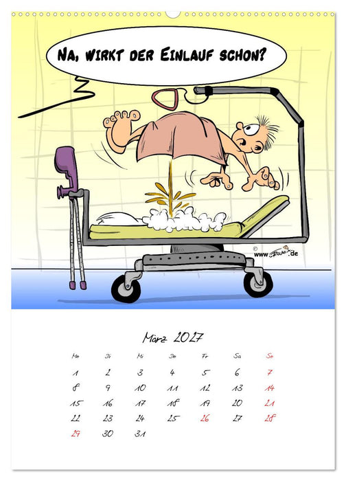 Trumix Cartoons - Gesundheit (CALVENDO Premium Wandkalender 2027)