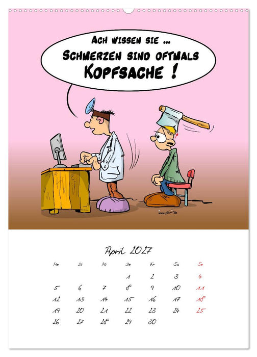Trumix Cartoons - Gesundheit (CALVENDO Premium Wandkalender 2027)