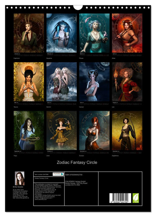 Zodiac Fantasy Circle (CALVENDO Monthly Calendar 2027)