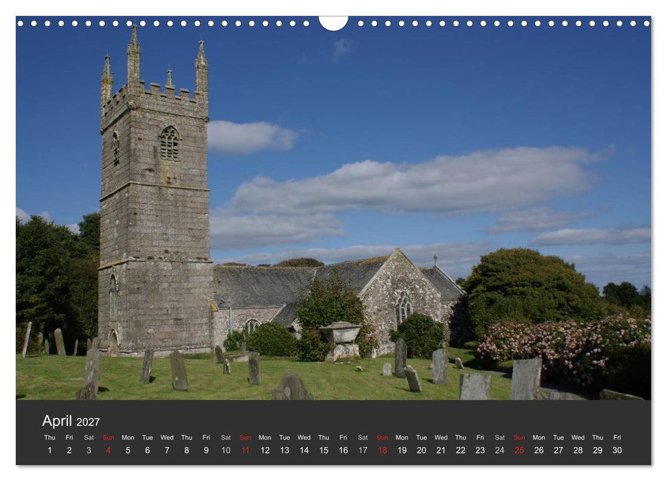 Sights and Views in Cornwall (CALVENDO Monthly Calendar 2027)