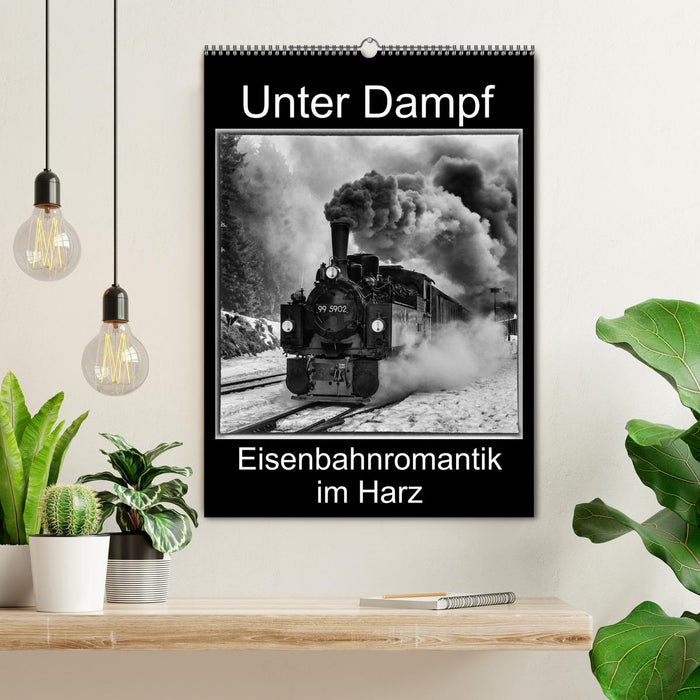 Unter Dampf. Eisenbahnromantik im Harz (CALVENDO Wandkalender 2027)