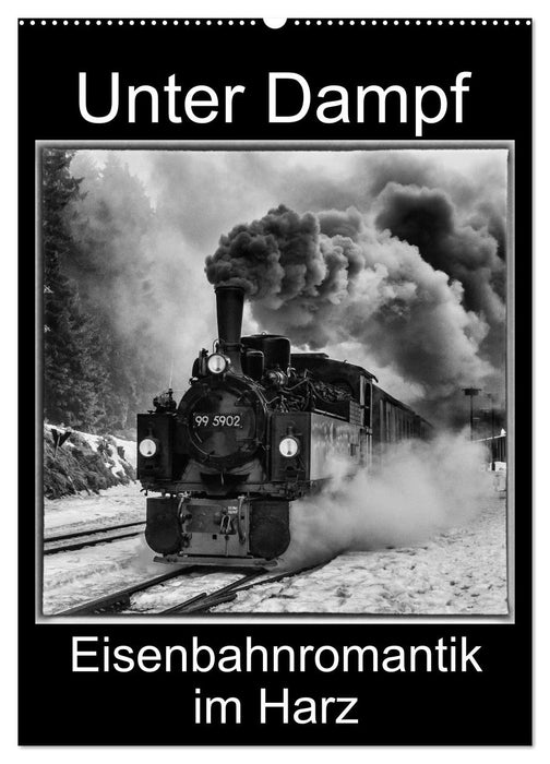 Unter Dampf. Eisenbahnromantik im Harz (CALVENDO Wandkalender 2027)