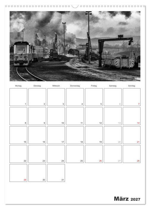Unter Dampf. Eisenbahnromantik im Harz (CALVENDO Wandkalender 2027)