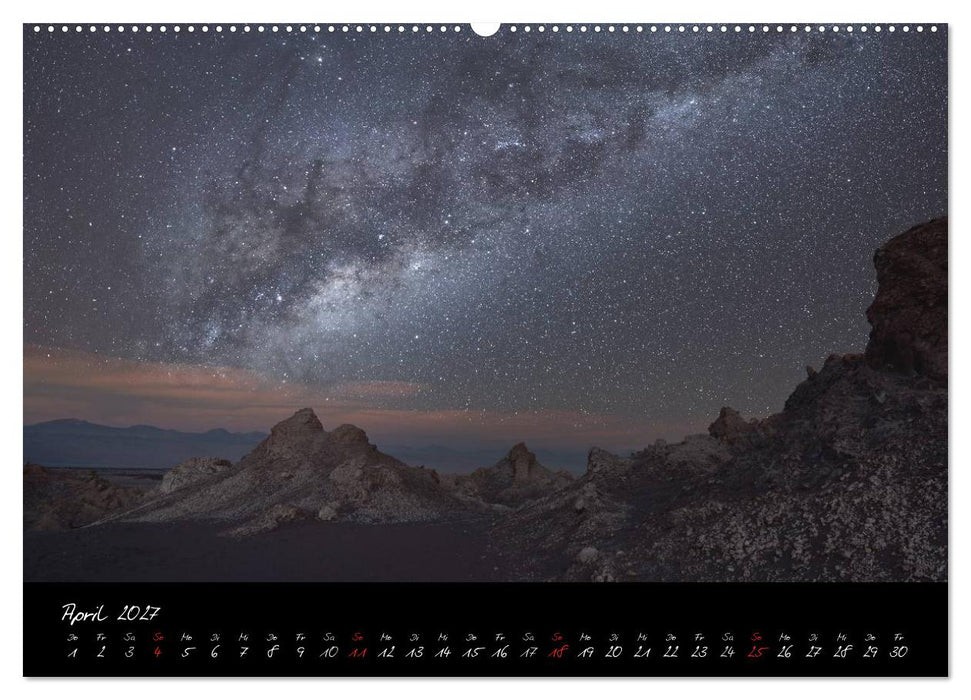 Faszination Milchstraße - eine Reise zu den Nachtlandschaften unserer Erde (CALVENDO Premium Wandkalender 2027)