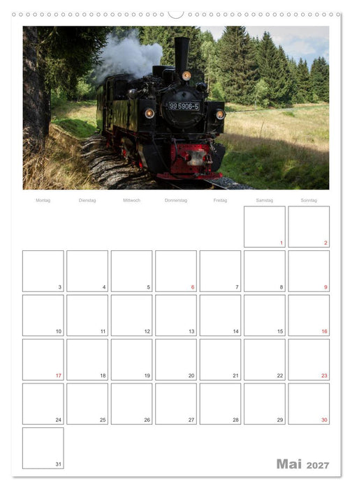 Mit Dampf durch den Harz (CALVENDO Wandkalender 2027)
