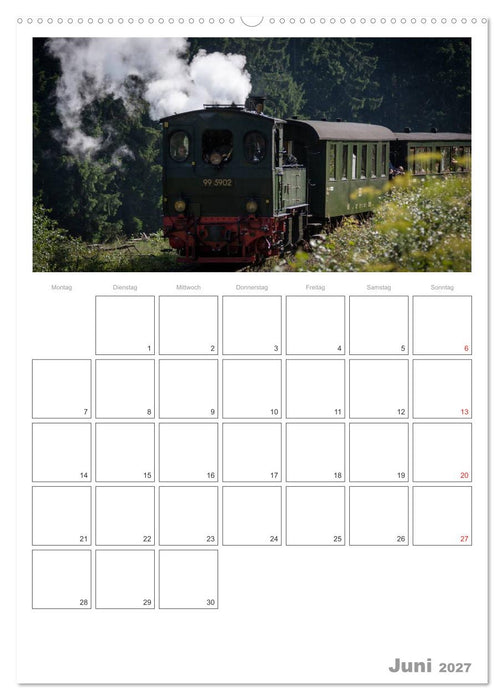 Mit Dampf durch den Harz (CALVENDO Wandkalender 2027)