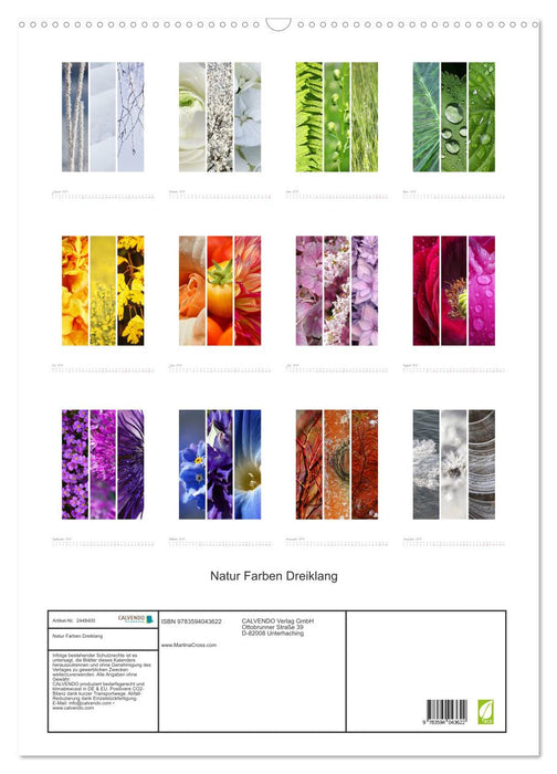 Natur Farben Dreiklang (CALVENDO Wandkalender 2027)