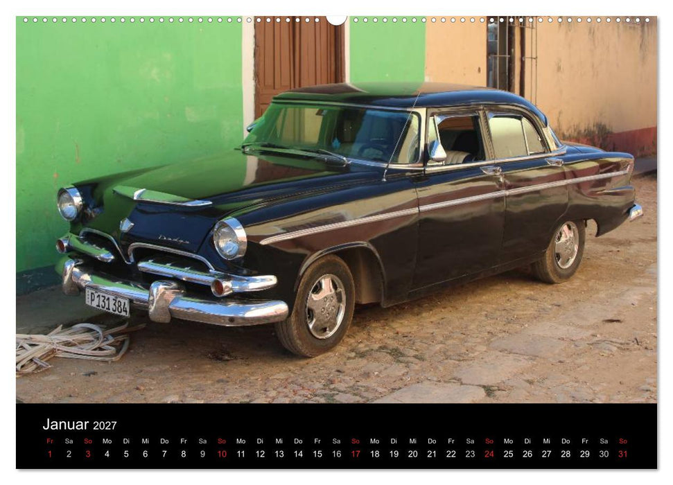 Oldtimerträume auf KUBA (CALVENDO Premium Wandkalender 2027)