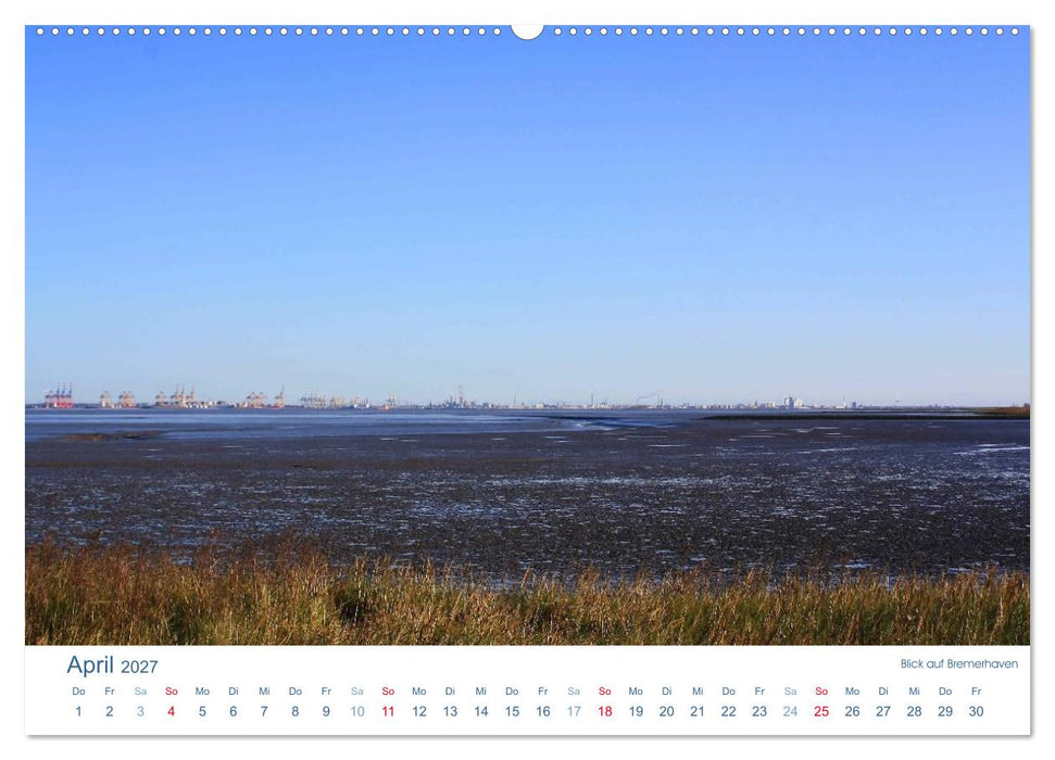 Ebbe und Watt 2027. Impressionen von der Nordseeküste (CALVENDO Wandkalender 2027)