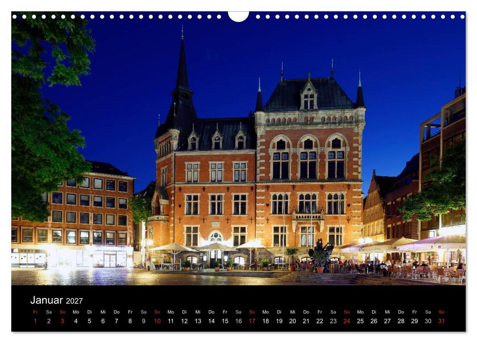 Oldenburg bei Nacht (CALVENDO Wandkalender 2027)