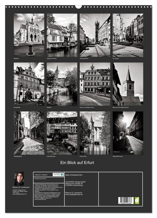Ein Blick auf Erfurt (CALVENDO Wandkalender 2027)