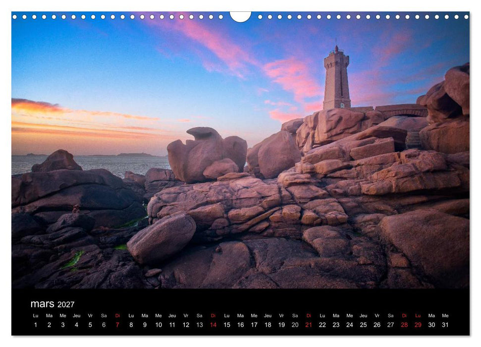 Lumières de Bretagne (CALVENDO Calendrier mensuel 2027)