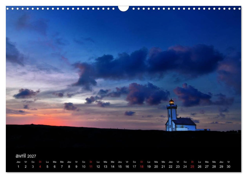 Lumières de Bretagne (CALVENDO Calendrier mensuel 2027)