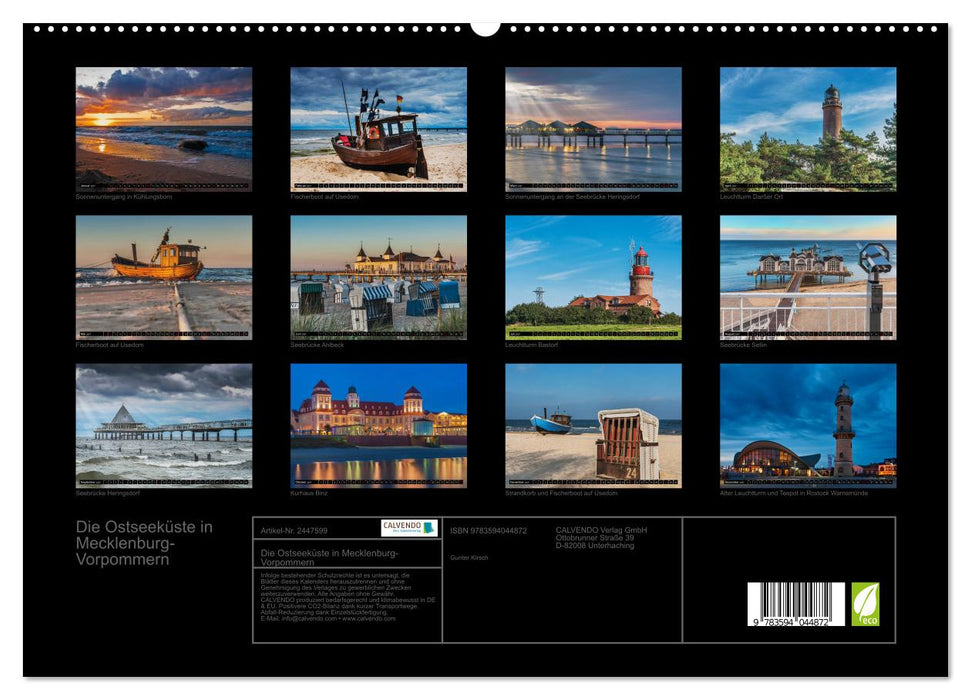 Die Ostseeküste in Mecklenburg-Vorpommern (CALVENDO Premium Wandkalender 2027)
