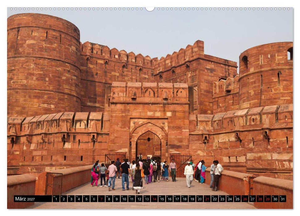 Indien - das goldene Dreieck, Delhi-Agra-Jaipur (CALVENDO Wandkalender 2027)
