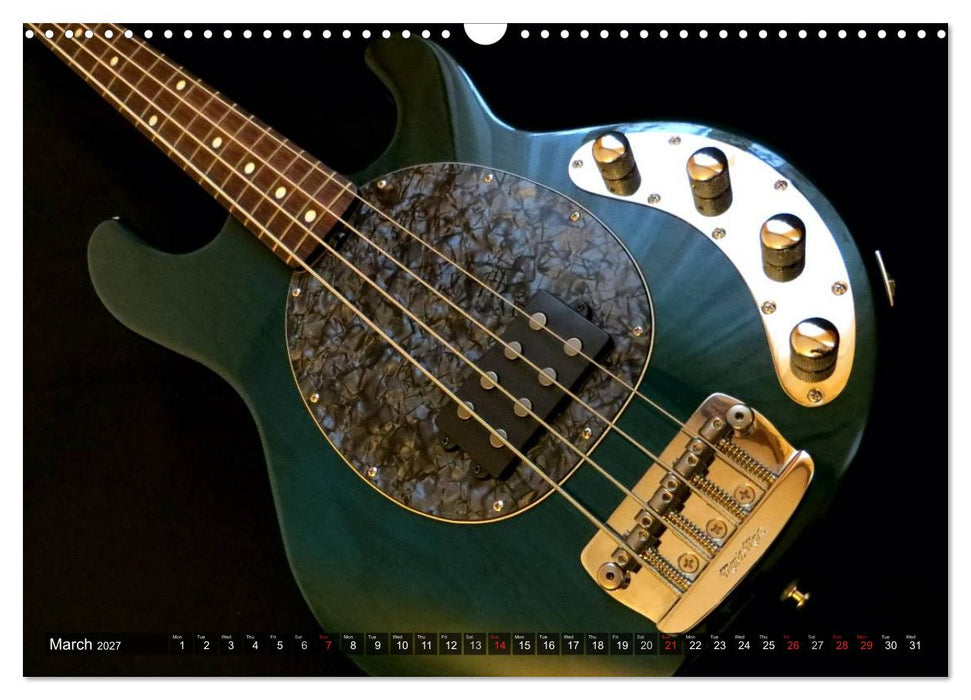 ROCK GUITARS Snapshots (CALVENDO Monthly Calendar 2027)