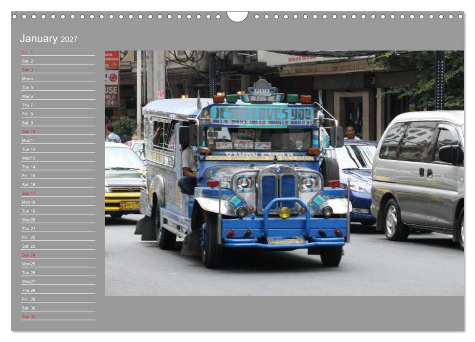 Philippines Colorful Life (CALVENDO Monthly Calendar 2027)