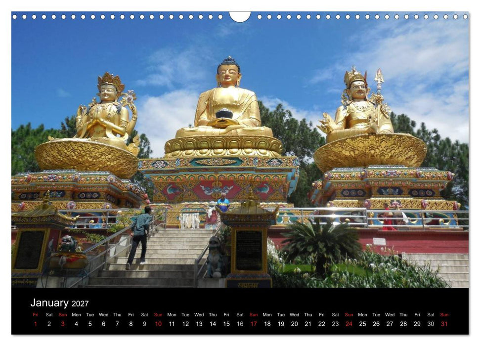 Monuments of Nepal 2027 (CALVENDO Monthly Calendar 2027)