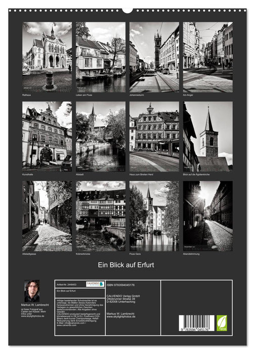 Ein Blick auf Erfurt (CALVENDO Premium Wandkalender 2027)