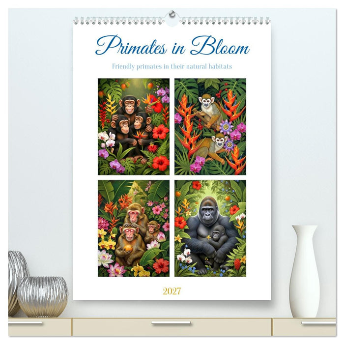 Primates in Bloom (CALVENDO Premium-Calendar 2027)