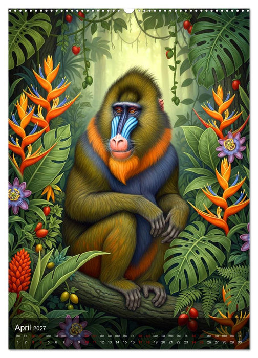 Primates in Bloom (CALVENDO Premium-Calendar 2027)