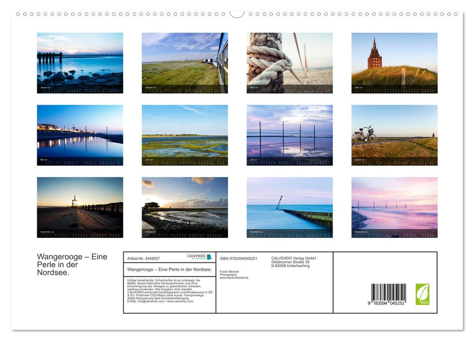 Wangerooge – Eine Perle in der Nordsee. (CALVENDO Premium Wandkalender 2027)