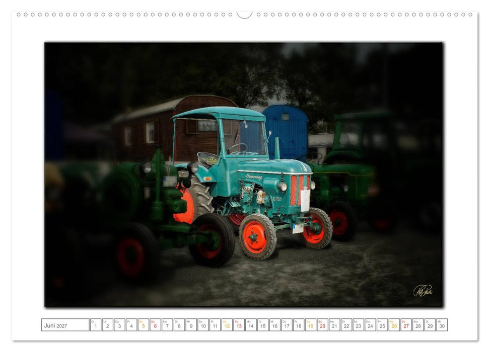 Oldtimer - Traktor Liebe (CALVENDO Premium Wandkalender 2027)