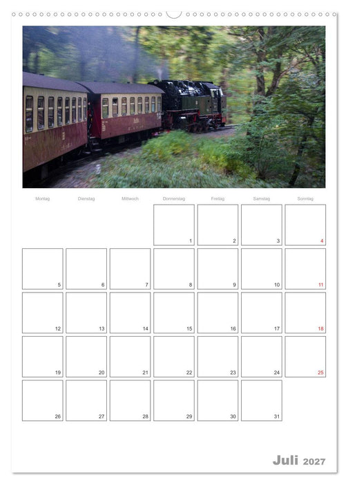 Mit Dampf durch den Harz (CALVENDO Premium Wandkalender 2027)