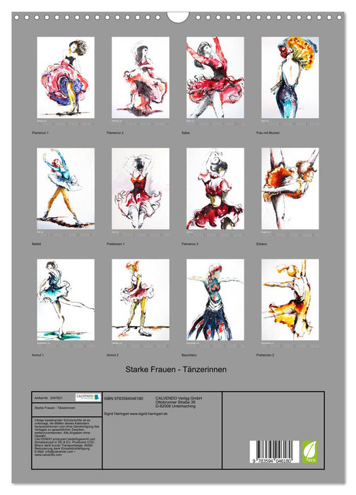 Starke Frauen - Tänzerinnen (CALVENDO Wandkalender 2027)