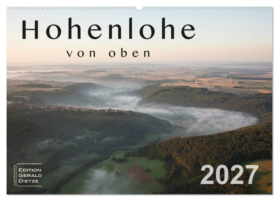 Hohenlohe von oben (CALVENDO Wandkalender 2027)