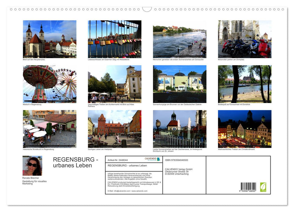 REGENSBURG - urbanes Leben (CALVENDO Wandkalender 2027)