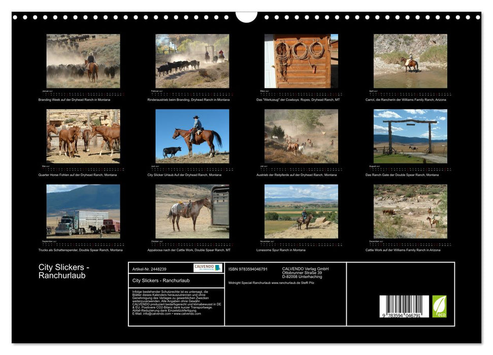 City Slickers - Ranchurlaub (CALVENDO Wandkalender 2027)