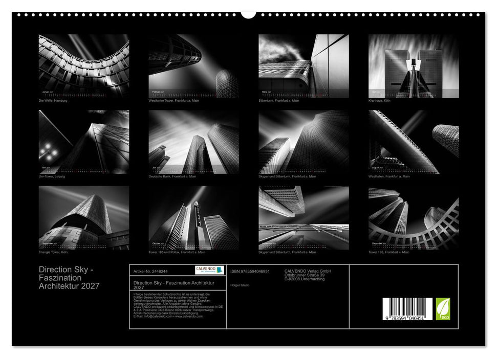 Direction Sky - Faszination Architektur 2027 (CALVENDO Premium Wandkalender 2027)