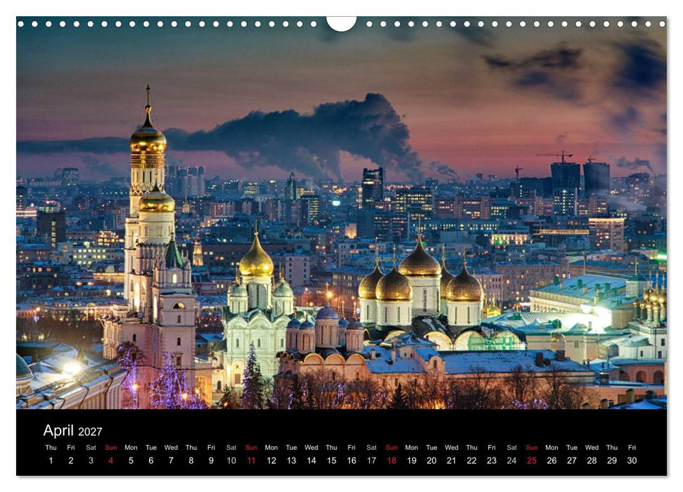 Monuments of Russia 2027 (CALVENDO Monthly Calendar 2027)