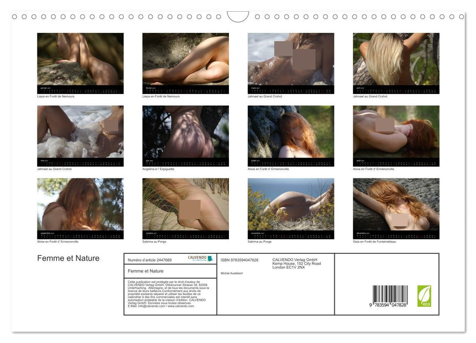 Femme et Nature (CALVENDO Calendrier mensuel 2027)